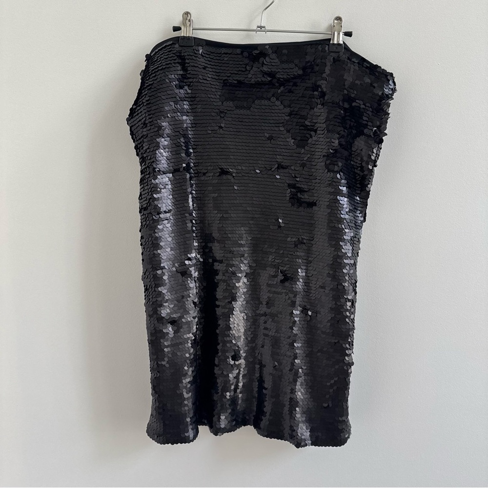 Eloquii Black Sequin Pencil Skirt